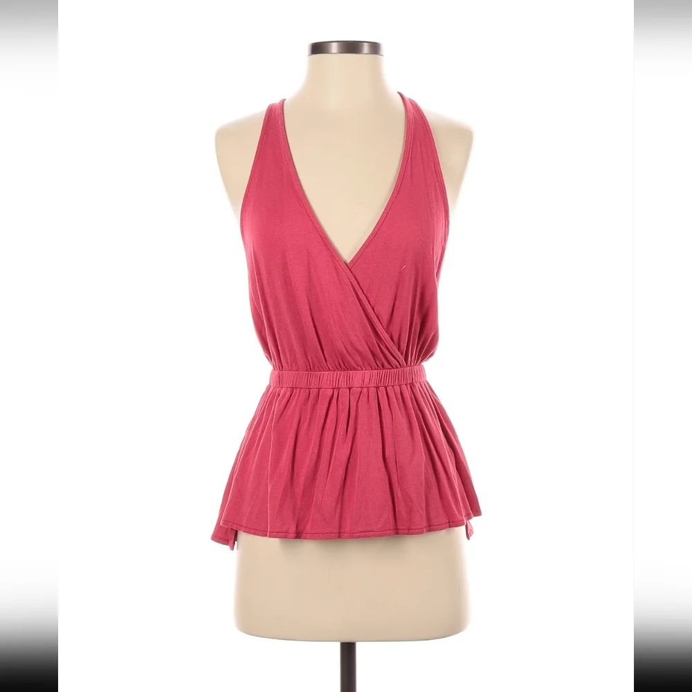 Free People Peplum Casual Top Pink - Picture 3 of 5